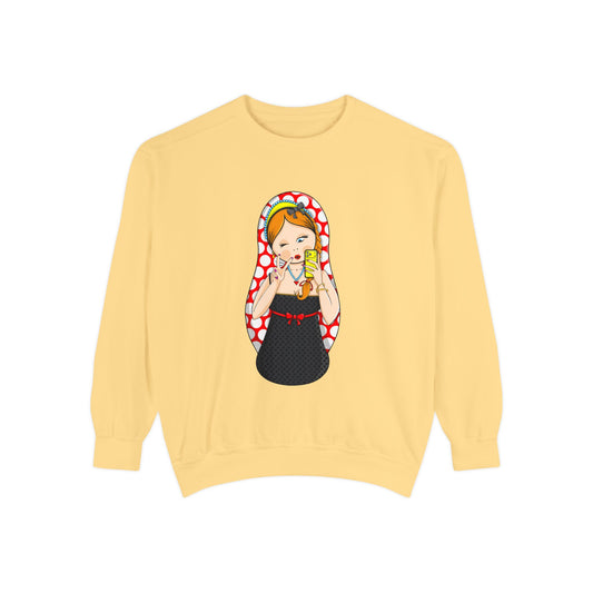 Matryoshka Doll Sweatshirt — Cute Russian Nesting Doll Graphic Crewneck