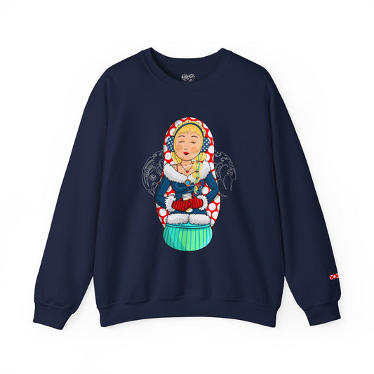 Copy of Matryoshka Doll Sweatshirt - Colorful Russian Nesting Doll Graphic Crewneck
