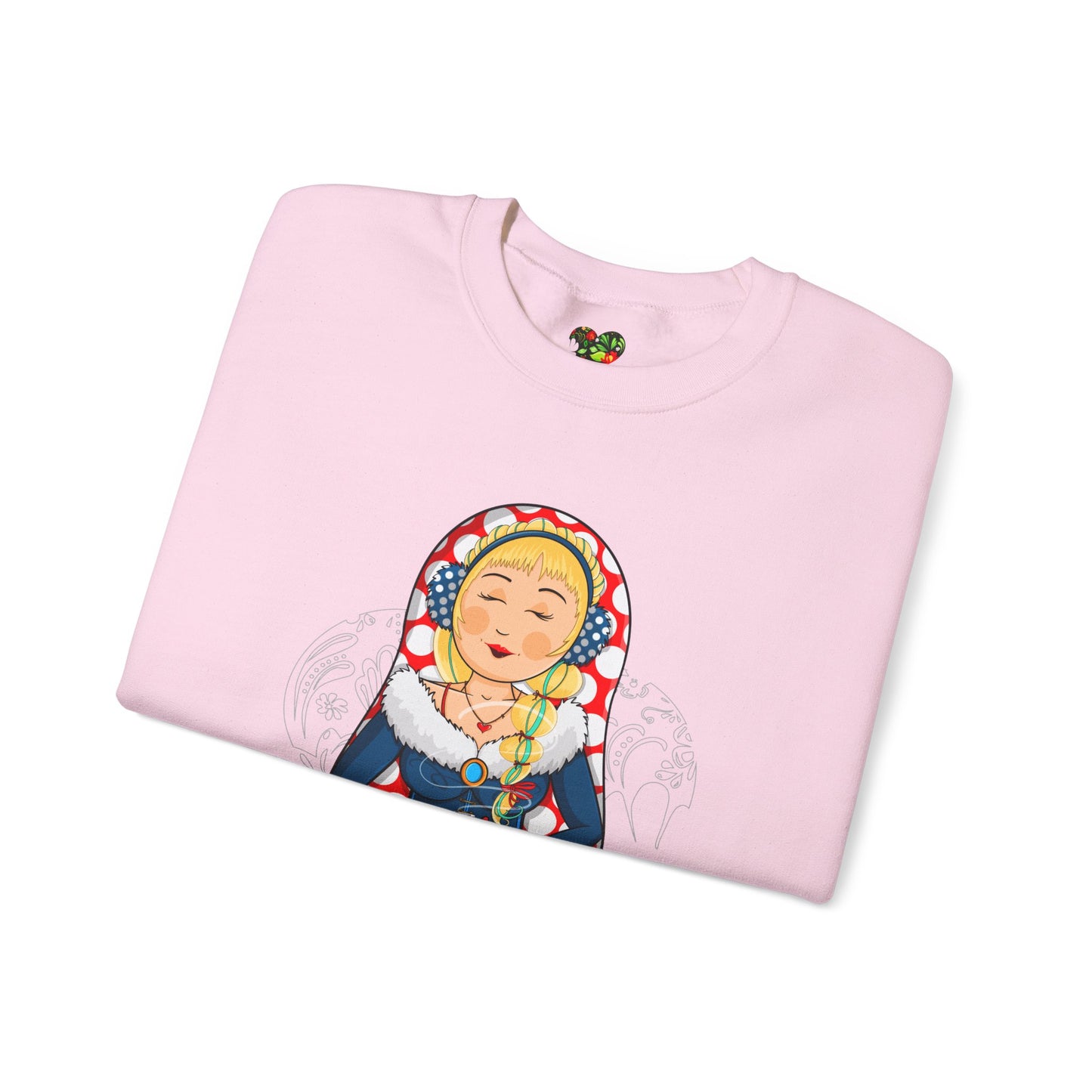 Copy of Matryoshka Doll Sweatshirt - Colorful Russian Nesting Doll Graphic Crewneck