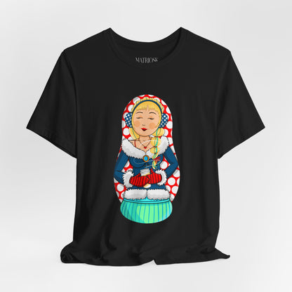 Copy of Matryoshka Doll Graphic Tee — Colorful Russian Nesting Doll T-Shirt