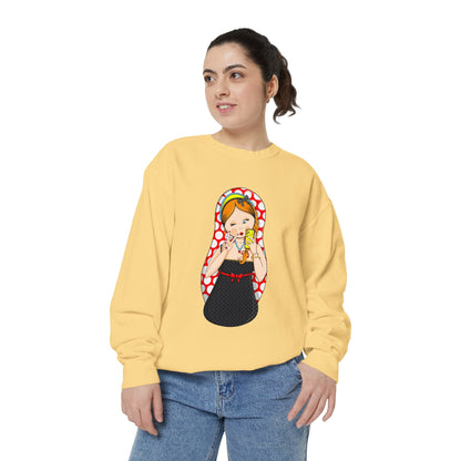 Matryoshka Doll Sweatshirt — Cute Russian Nesting Doll Graphic Crewneck