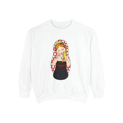 Matryoshka Doll Sweatshirt — Cute Russian Nesting Doll Graphic Crewneck