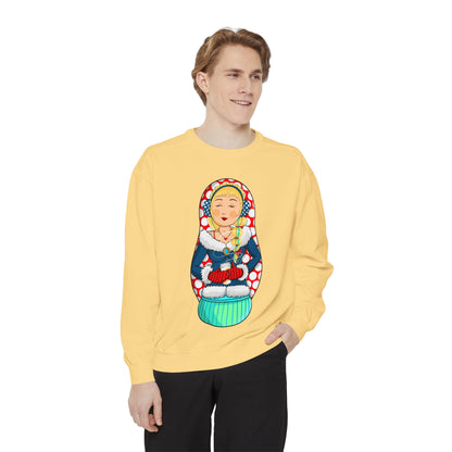 Matryoshka Doll Sweatshirt — Cute Russian Nesting Doll Graphic Crewneck