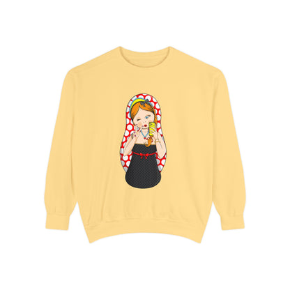 Matryoshka Doll Sweatshirt — Cute Russian Nesting Doll Graphic Crewneck