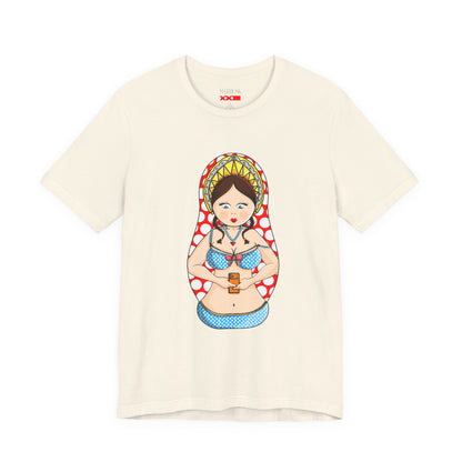 Copy of Matryoshka Doll Bikini Tee — Cute Russian Nesting Doll Graphic T-Shirt