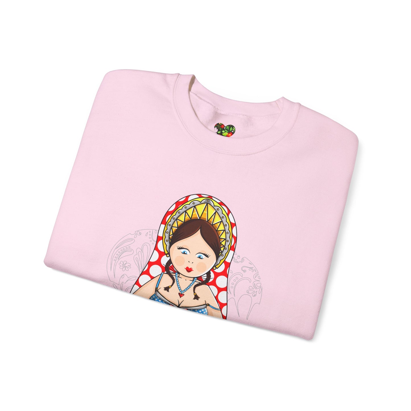 Matryoshka Doll Sweatshirt - Colorful Russian Nesting Doll Graphic Crewneck