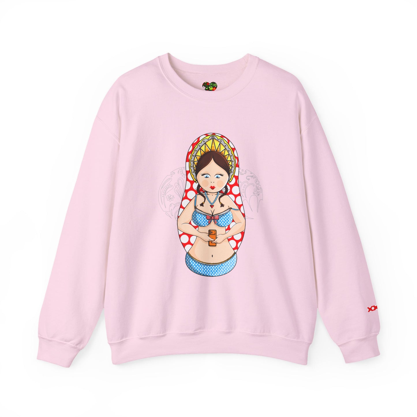 Matryoshka Doll Sweatshirt - Colorful Russian Nesting Doll Graphic Crewneck