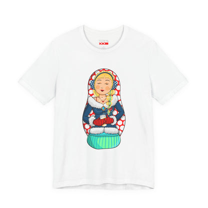 Copy of Matryoshka Doll Graphic Tee — Colorful Russian Nesting Doll T-Shirt