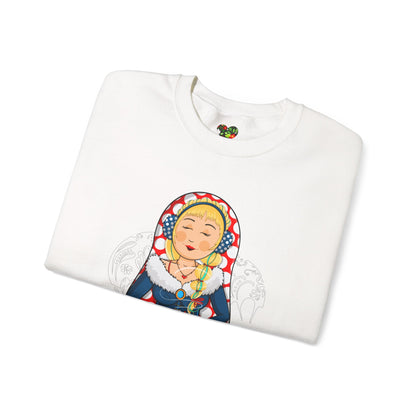 Copy of Matryoshka Doll Sweatshirt - Colorful Russian Nesting Doll Graphic Crewneck