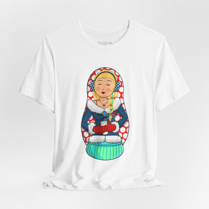 Copy of Matryoshka Doll Graphic Tee — Colorful Russian Nesting Doll T-Shirt
