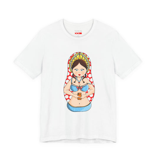 Copy of Matryoshka Doll Bikini Tee — Cute Russian Nesting Doll Graphic T-Shirt