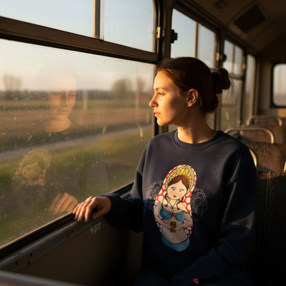 Matryoshka Doll Sweatshirt - Colorful Russian Nesting Doll Graphic Crewneck