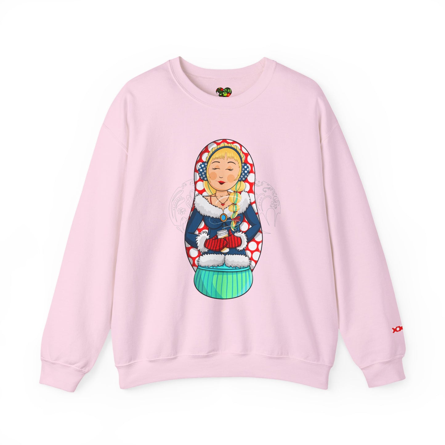 Copy of Matryoshka Doll Sweatshirt - Colorful Russian Nesting Doll Graphic Crewneck