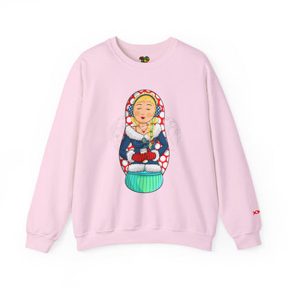 Copy of Matryoshka Doll Sweatshirt - Colorful Russian Nesting Doll Graphic Crewneck