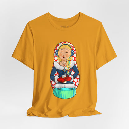 Copy of Matryoshka Doll Graphic Tee — Colorful Russian Nesting Doll T-Shirt