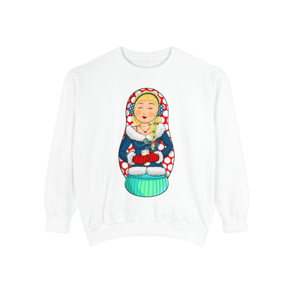 Matryoshka Doll Sweatshirt — Cute Russian Nesting Doll Graphic Crewneck