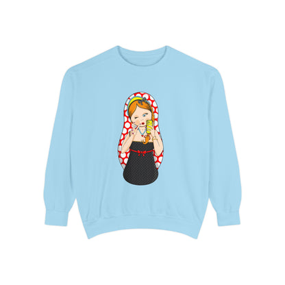 Matryoshka Doll Sweatshirt — Cute Russian Nesting Doll Graphic Crewneck