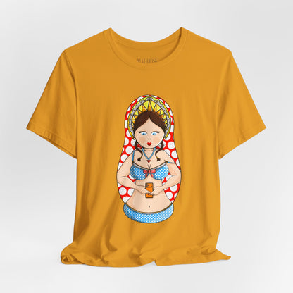 Copy of Matryoshka Doll Bikini Tee — Cute Russian Nesting Doll Graphic T-Shirt